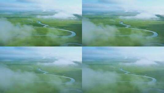 莫日格勒河风光高清在线视频素材下载