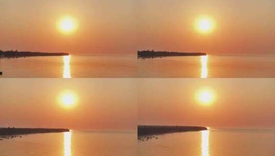 解放海南纪念公园镜夕阳高清在线视频素材下载