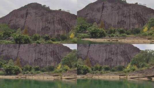 武夷山大王峰玉女峰九曲溪丹霞地貌高清在线视频素材下载