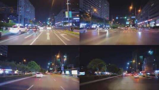城市马路夜景高清在线视频素材下载