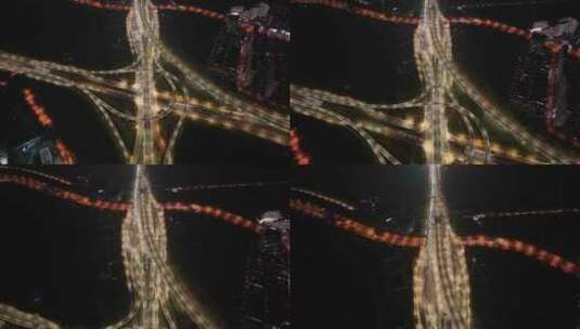 航拍麦岭沙立交桥高清在线视频素材下载