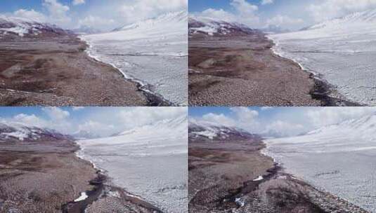 青海雪山拉脊山高清在线视频素材下载