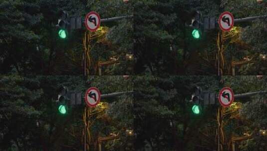 交通信号灯，红灯倒计时转绿灯高清在线视频素材下载