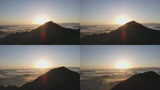 贵州凯里航拍 云雾袅绕的凯里 DJI_0003高清在线视频素材下载