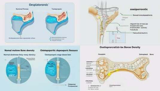 模拟骨骼课件骨质疾病图解 (1)~1高清在线视频素材下载