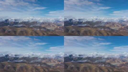 珠穆朗玛峰雪山云海高清在线视频素材下载