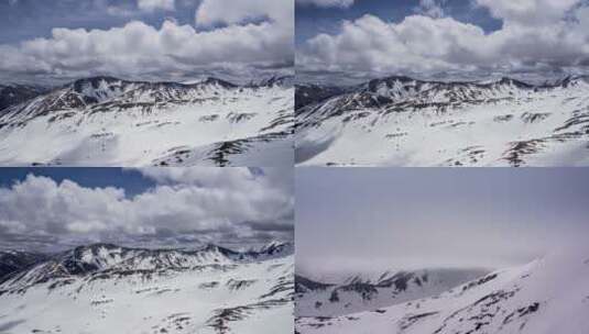 4K延时拍摄西藏雪山光影美景高清在线视频素材下载