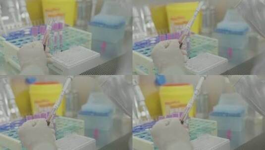 武汉吸取血浆试管上层黄色液体特写地拍高清在线视频素材下载