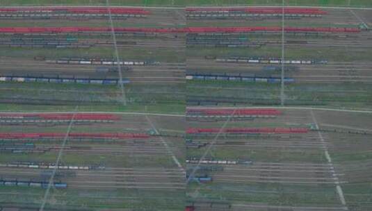 渝新欧铁路线航拍高清在线视频素材下载