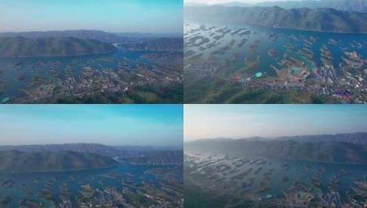 4K湖北仙岛湖自然风光航拍视频高清在线视频素材下载