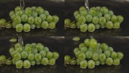 4K新鲜的葡萄夏季水果实拍视频高清在线视频素材下载