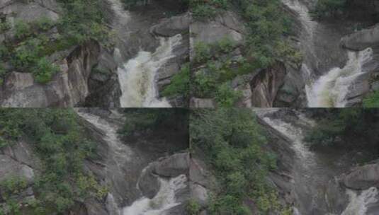 雨后泰山，飞瀑流泉高清在线视频素材下载