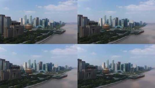杭州钱江新城高清在线视频素材下载