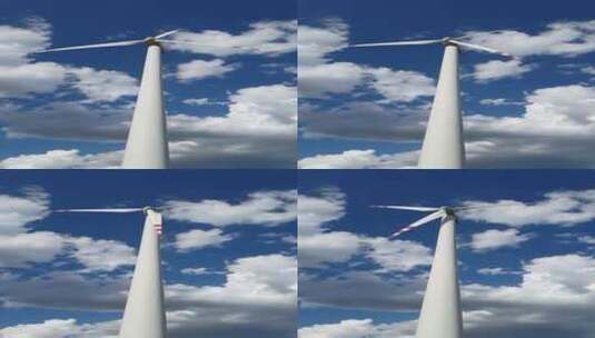 竖屏拍摄转动的风车高清在线视频素材下载