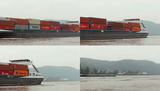 高清实拍海航的货船高清在线视频素材下载