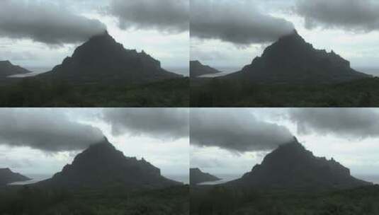 火山口上方的云延时摄影高清在线视频素材下载