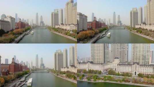 天津海河高清在线视频素材下载