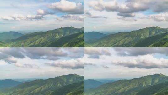 郴州泗洲山蓝天白云延时摄影高清在线视频素材下载