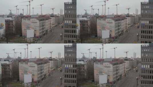 盘旋在柏林的一片空地上高清在线视频素材下载