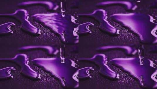 暗紫色精华液滴管素材高清在线视频素材下载