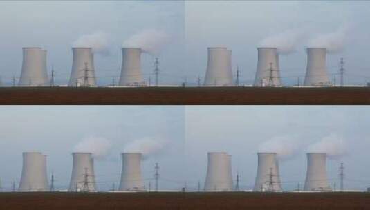 核电厂-时间流逝高清在线视频素材下载