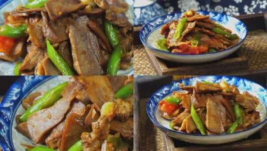 中式菜肴美食猪舌头高清在线视频素材下载