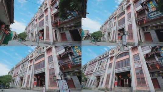 广西桂林灵川大圩古镇乡村老房子高清在线视频素材下载
