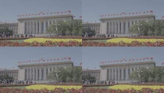 祝福祖国 大气北京素材 天安门红旗高清在线视频素材下载