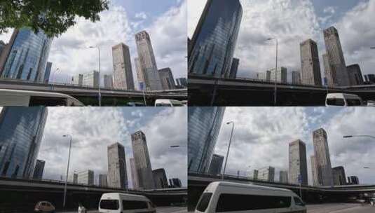 国贸桥建外soho延时摄影高清在线视频素材下载