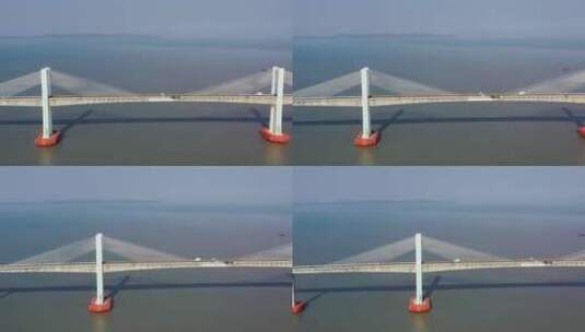 广东汕头南澳大桥航拍4K视频高清在线视频素材下载