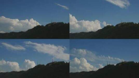4K兰州山顶滚云延时视频高清在线视频素材下载