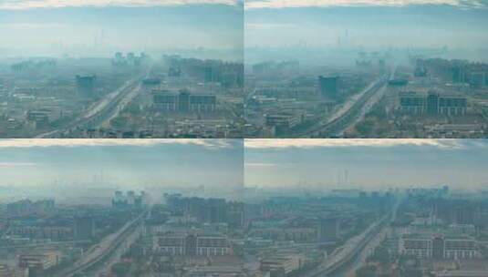 上海城市交通风光南北高架延时高清在线视频素材下载