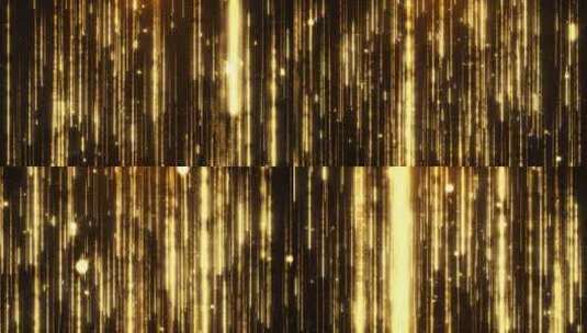 奢华金色粒子雨背景素材闪光粒子光线循环高清在线视频素材下载