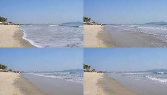 海滩大海的海浪4K高清在线视频素材下载