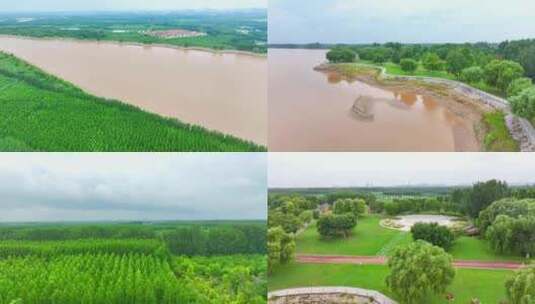 雨后黄河沿岸高清在线视频素材下载