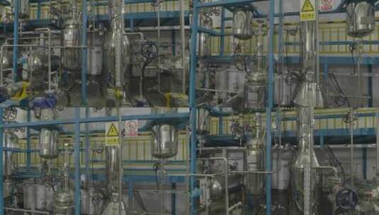 高端现代化工化学实验室乙酸乙酯生产工艺高清在线视频素材下载