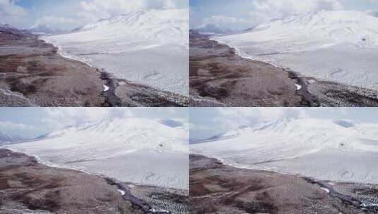 青海雪山拉脊山高清在线视频素材下载