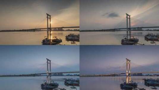 福建泉州晋江大桥高清在线视频素材下载