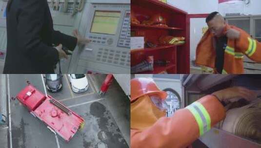 火情监控及消防灭火高清在线视频素材下载
