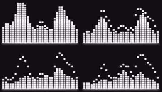 5个音频均衡器视频-直杆-环路高清在线视频素材下载