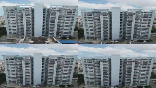 北海的海城区城市建筑高清在线视频素材下载