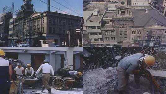 70年代 80年代 90年代  改革开放 老楼改建高清在线视频素材下载