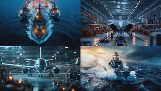 4k高清军事装备武器装备大国重器航母战斗机高清在线视频素材下载