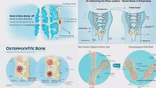 模拟骨骼课件骨质疾病图解 (3)~1高清在线视频素材下载