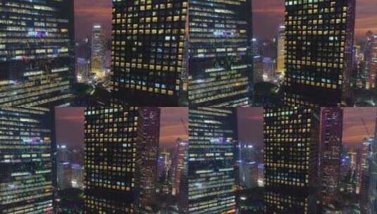 广州珠江新城夜景05高清在线视频素材下载