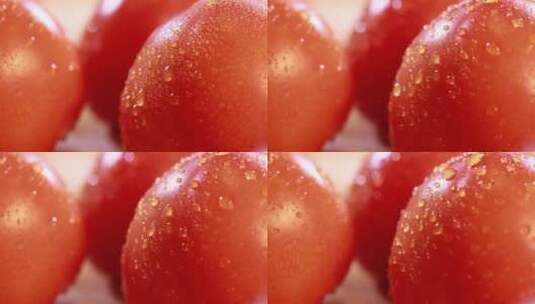 水盆清洗浸泡西红柿 (2)高清在线视频素材下载
