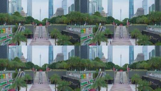 广州花城广场延时2高清在线视频素材下载