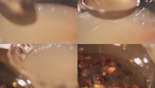 五香底料加高汤调料炖肉高清在线视频素材下载