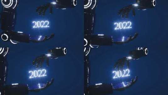 2022机械臂科技感三维概念场景高清在线视频素材下载