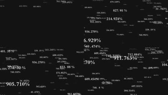 百分比数字下降掉落视频带通道高清在线视频素材下载